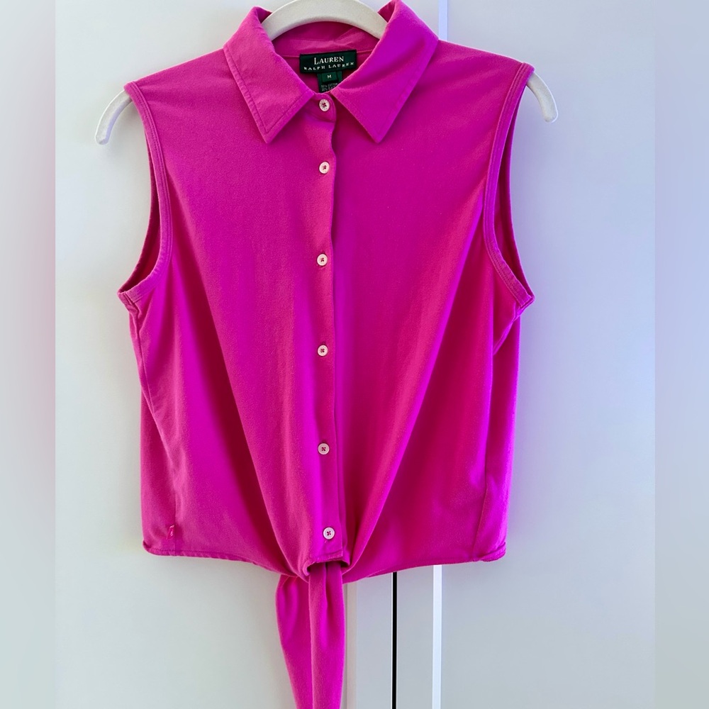 Ralph Lauren front knot top